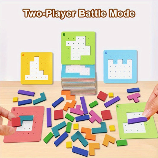128pcs Quick Battle Building Blocks Puzzle Board Game for Kids