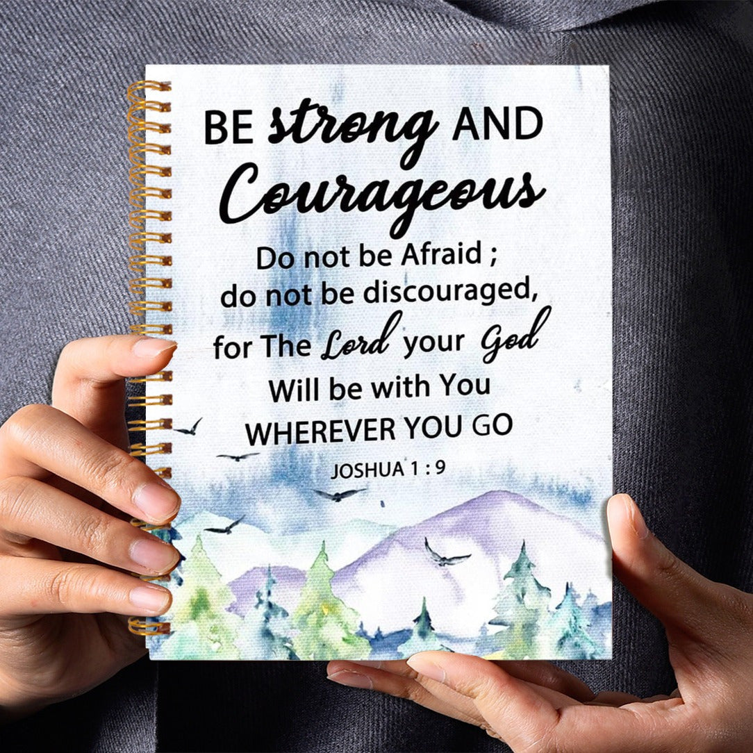 Inspirational Bible Verse Notebook 13.97x21.08cm 50 Pages Spiral Bound