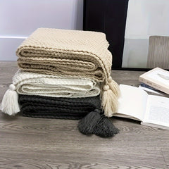 Nordic Wind Sue Knitted Blanket Office Air Conditioning Nap Blanket