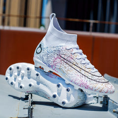Men's High Top Soccer Boots Spike Shoes for Performance