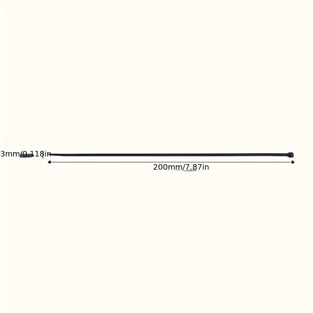 100pcs Self Locking Cable Tie With Binding Size Plastic And Binding Tape