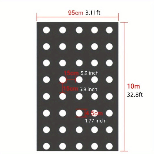 Plastic Film Garden Weed Control Barrier for Planting & Mulching