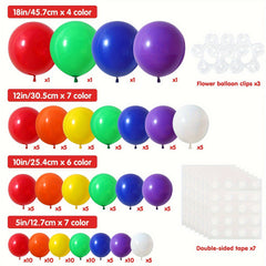129pcs Rainbow Balloon Arch Kit for Birthday House Themed Decor
