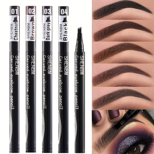 Waterproof and Sweatproof Eyebrow Pencil for Natural Makeup Long Lasting Brown