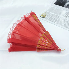 Retro Lace Folding Fan Dance Performance Fan Photo Props Ancient