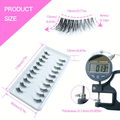 Wispy Natural Look 3D Faux Mink Half Lashes