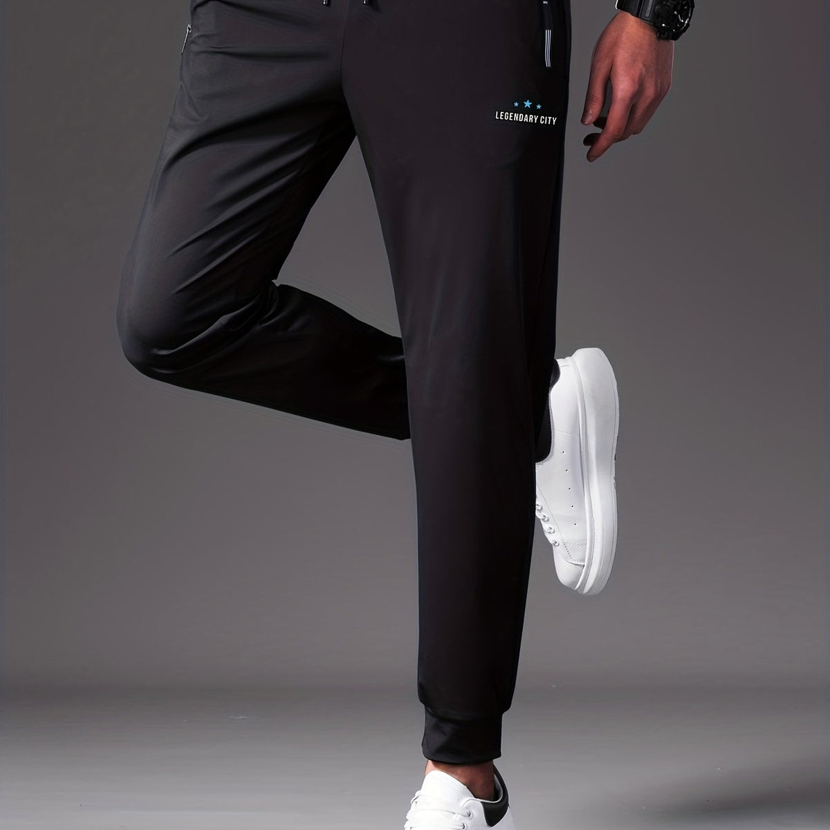 Men's Drawstring Sport Pants for Summer Training