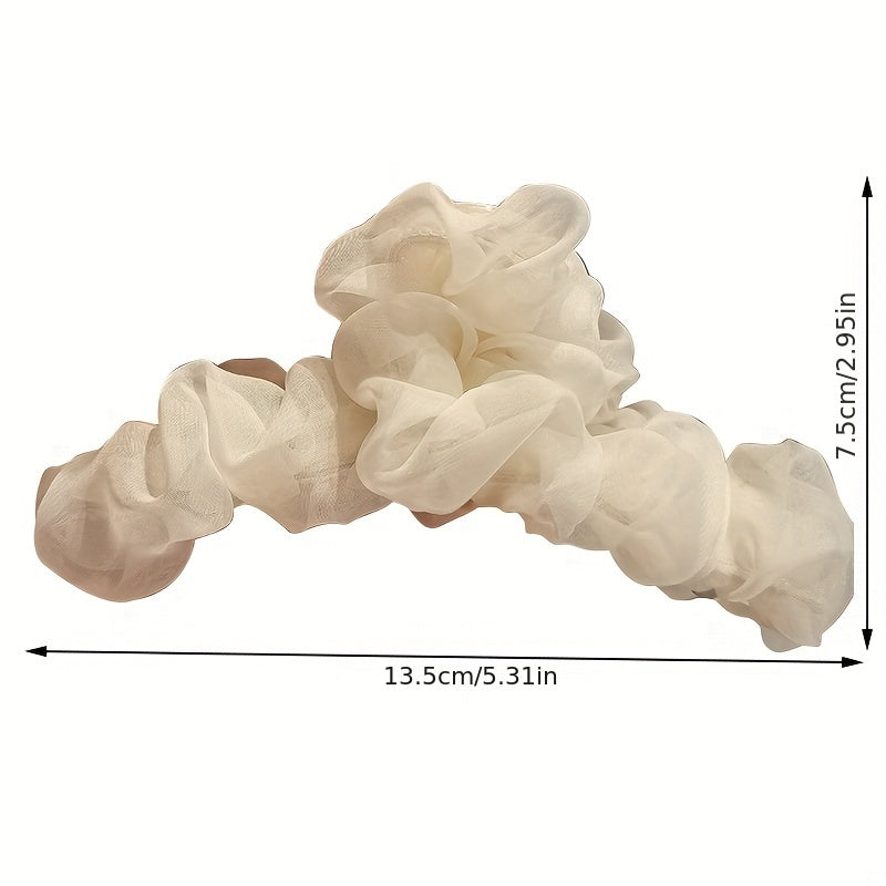 Mesh Hair Claw Headwear Women Large Hair Clip