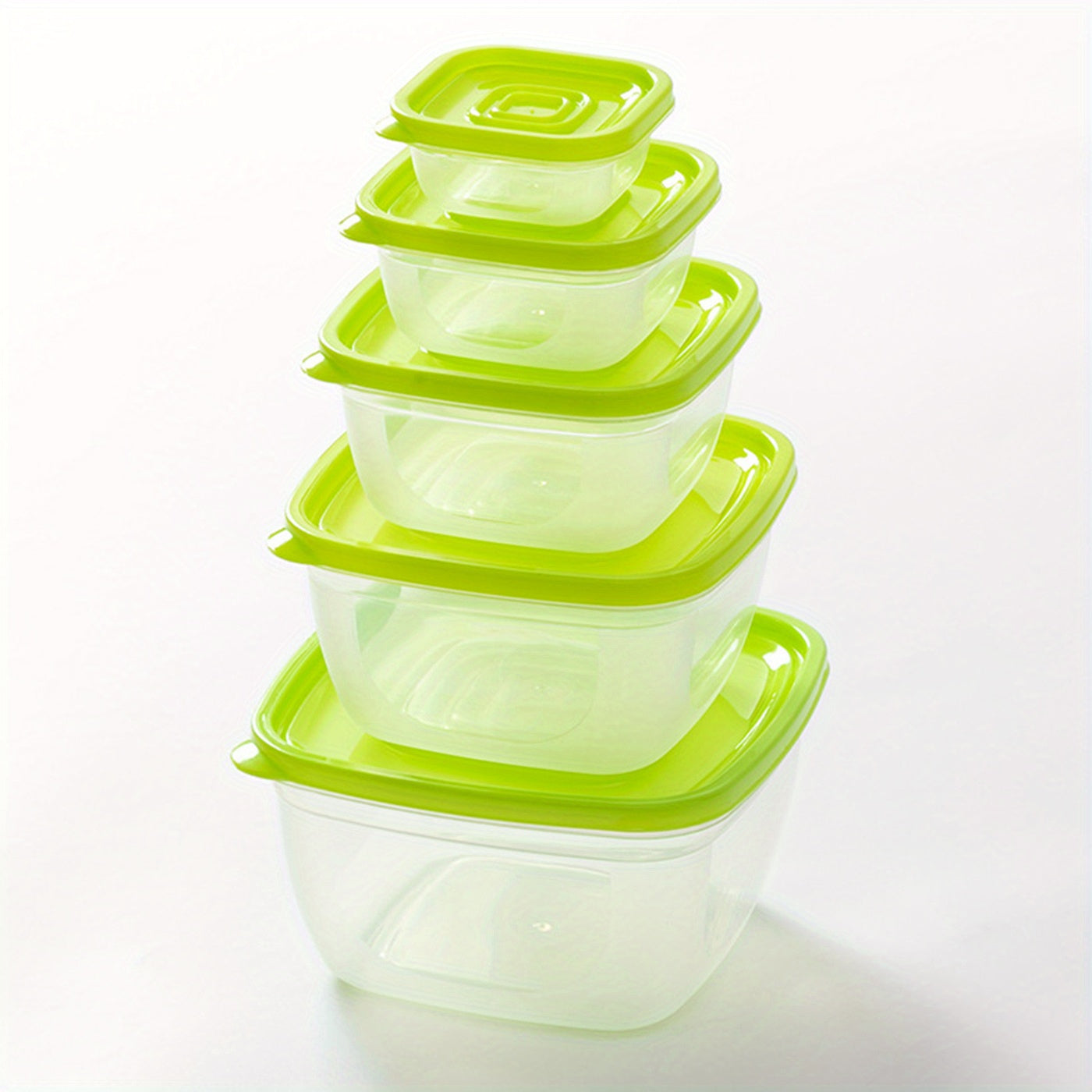 Clear Food Storage Containers With Lids Stackable BPA Free