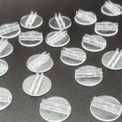 25-50pcs Round Card Holder Game Seat Card Holder Transparent Plastic Base