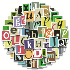 100pc Waterproof Vinyl Alphabet Stickers For Laptop Phone Water Bottle