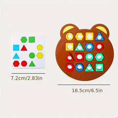 Kids Geometry Shape Matching Game Set Colorful Shape Sorting Educational Toy