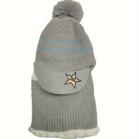 Kids Knitted Hat with Ear Protection