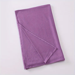 Long Hijab Solid Scarf Elastic Turban Large Shawl Bandana for Women