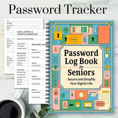 Spiral Password Log Book for Internet and Computer Login