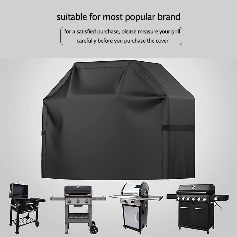300D PU Coated BBQ Grill Cover Waterproof Weather Resistant Gas Grill Cover