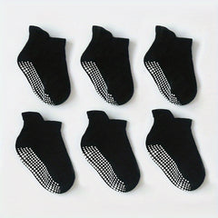 6pairs Baby's Cotton Non-slip Floor Socks for Toddler Boys Girls