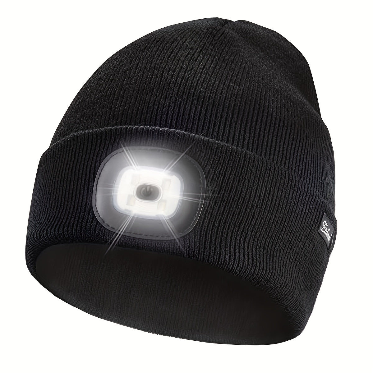 Unisex Beanie Hat with LED Light Hands-Free Headlamp