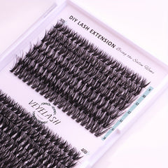 280pcs Wispy Cluster Lashes 8-16mm Mix Length Reusable False Eyelashes