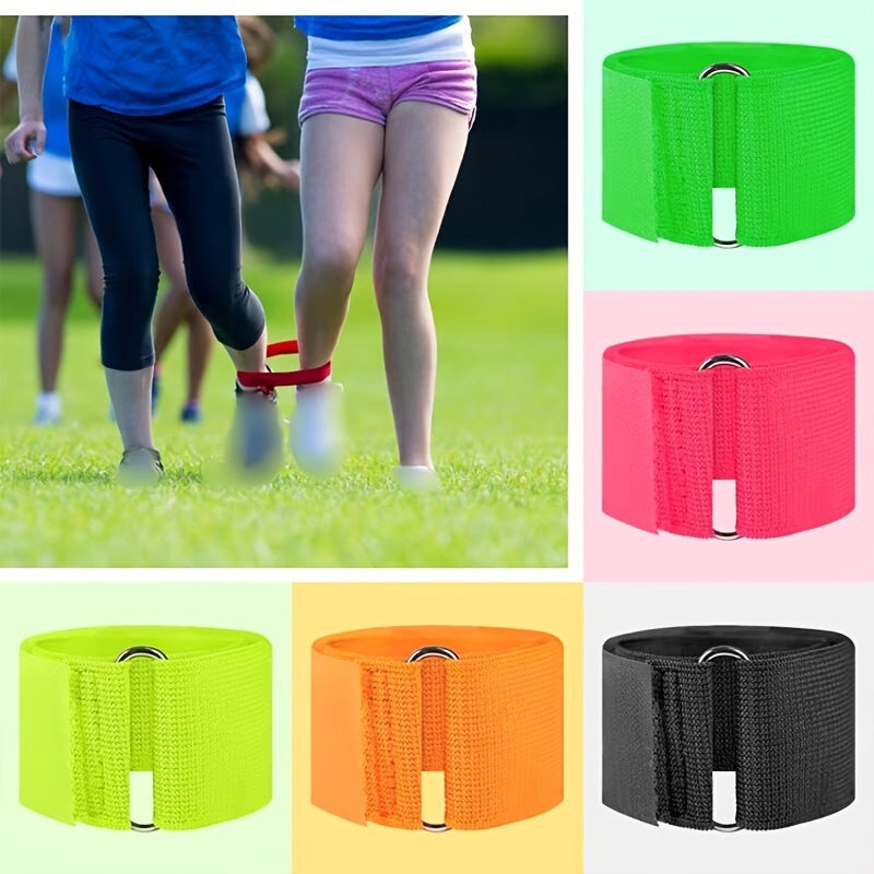 3 Legged Leggings for 2 People Game Ankle Straps Running Multiplayer Party