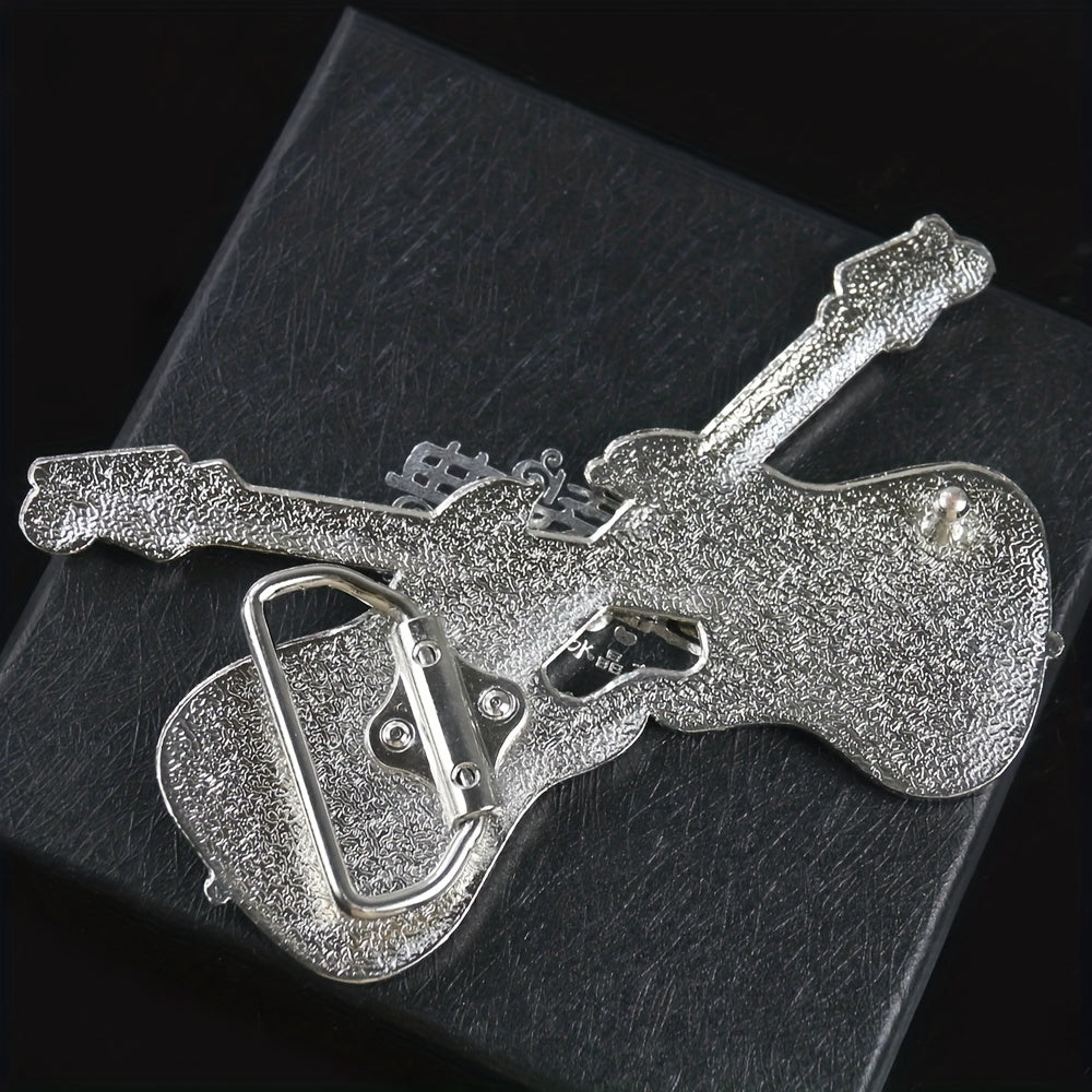 Rock Music Guitar Belt Buckle for Jeans