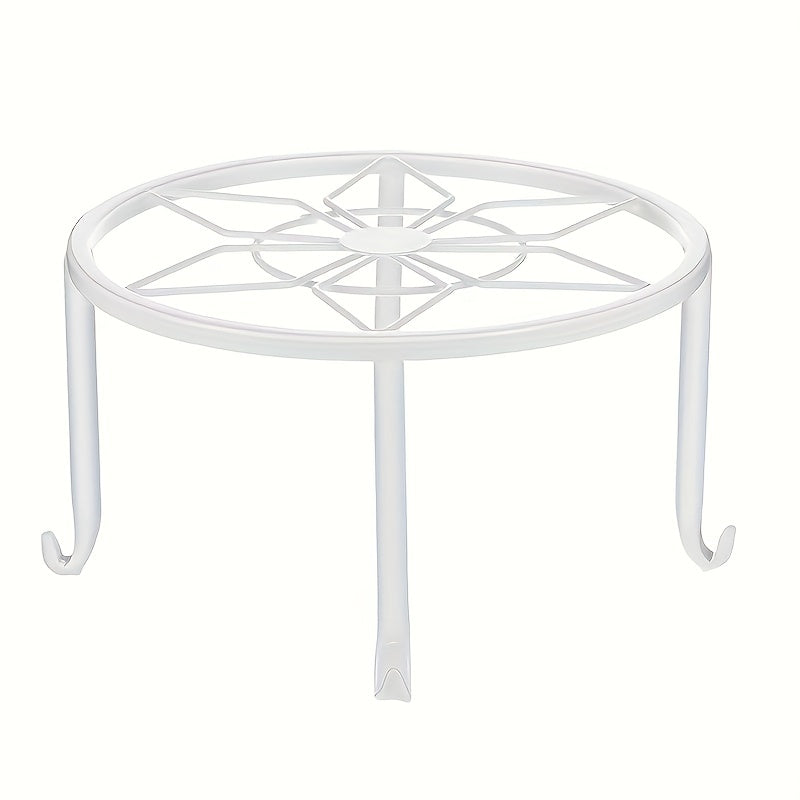 2pcs Metal Plant Supports Heavy Duty Round Iron Pot