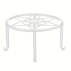 2pcs Metal Plant Supports Heavy Duty Round Iron Pot
