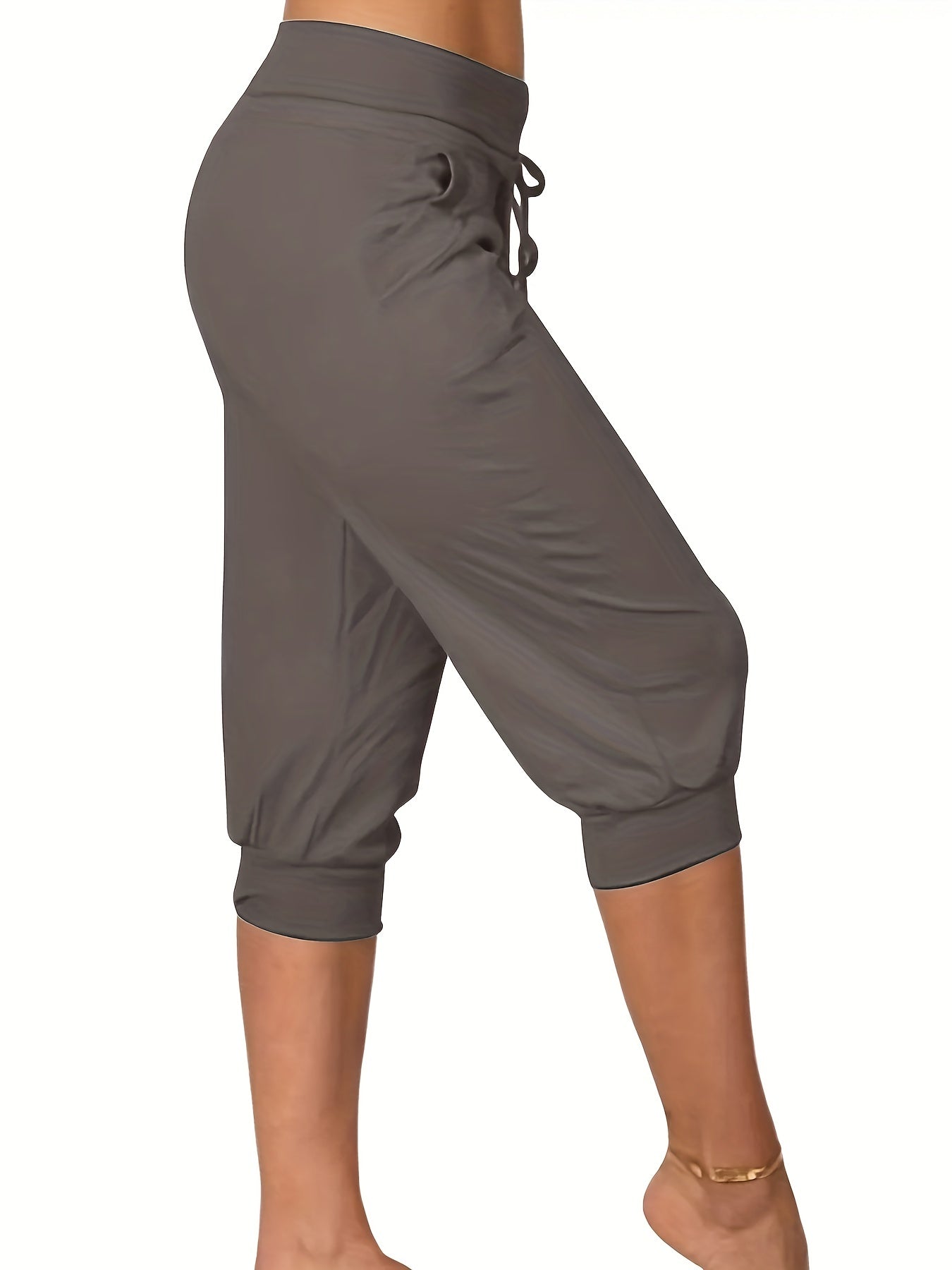 Butterfly Print Pocket Capris Pants for Women