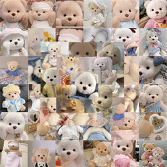 50pcs Bear Doodle Doll Stickers Self Adhesive Waterproof Decorative Stickers