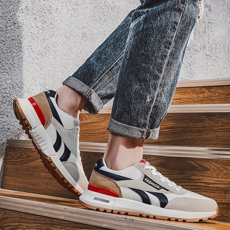 Men's Lace up Sneakers Casual Walking Shoes Comfortable Low Top