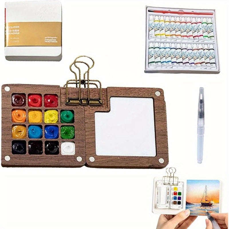 Tobios Travel Watercolor Palette Set - 24 Colors
