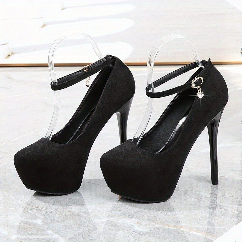 Women's Platform High Heels Ankle Strap Stiletto Heels Party Club Pumps