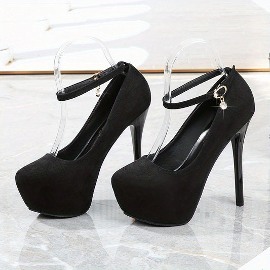 Women's Platform High Heels Ankle Strap Stiletto Heels Party Club Pumps