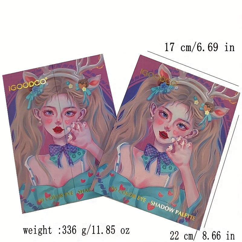 80 Colors Eyeshadow Palette Blush Concealer Powder Palette