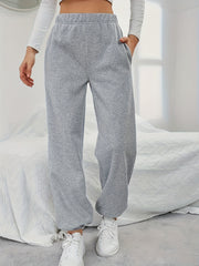  High Rise Joggers with Pockets