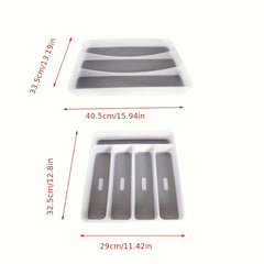 Cutlery Drawer Organizer Tray Storage Box Kitchen Supplies