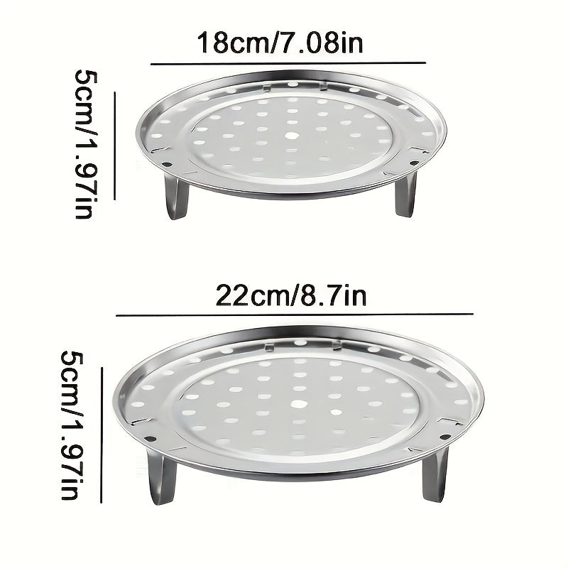 1pc Stainless Steel Steam Tray Thickened Non-Magnetic Steamed Bun Tripod