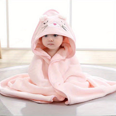 Newborn Baby Hooded Cloak Bath Towel Blanket