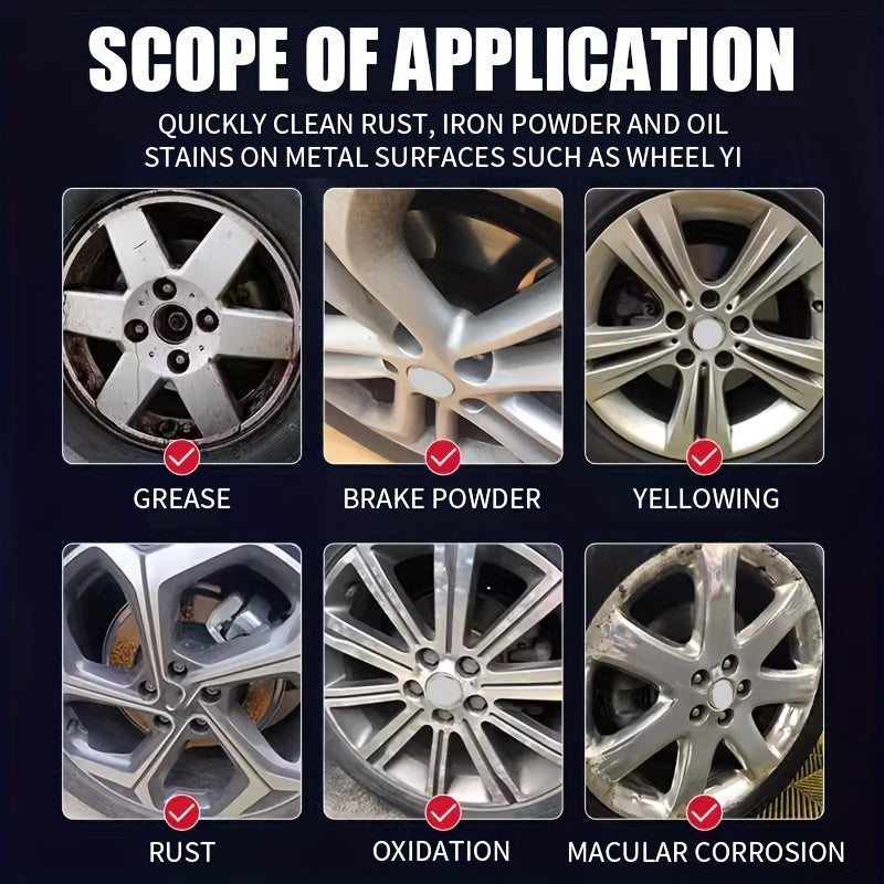 300ml Wheel Cleaning Agent for Dirt, Aluminum Alloy Cleaning, Rust Removal