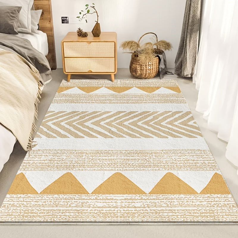 Cashmere TPR Foldable Area Rug for Living Room Bedroom Balcony
