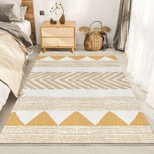 Cashmere TPR Foldable Area Rug for Living Room Bedroom Balcony