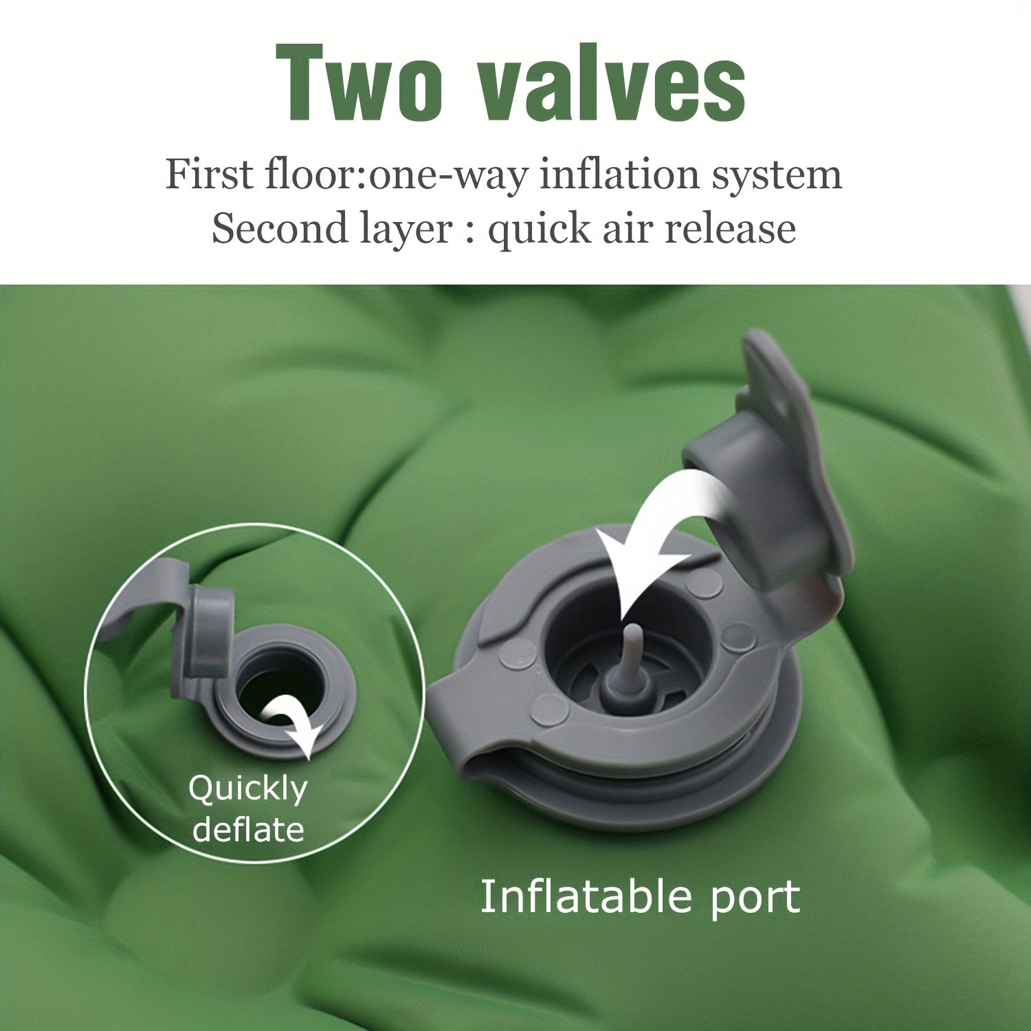 Double Inflatable Mattress with Built-In Pump for Camping and Travel