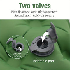 Double Inflatable Mattress with Built-In Pump for Camping and Travel