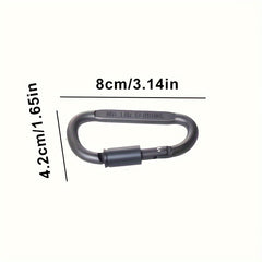 Aluminum Alloy D-Shaped Hanging Buckle for Camping, Hiking, Fishing