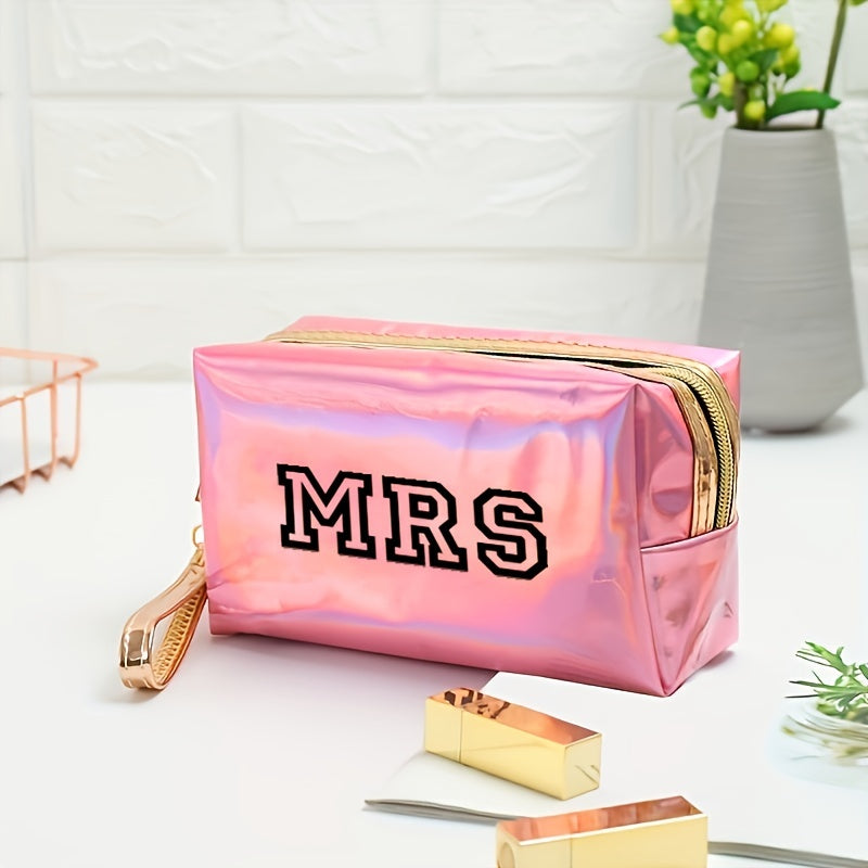 Y2K Laser Letter Pattern Makeup Bag For Women