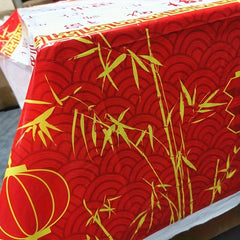 Chinese Year Decoration Tablecloth Happy Year Table Decor