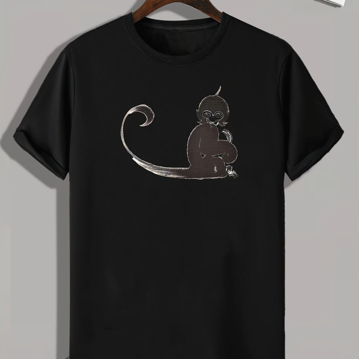 Monkey Print Men's Graphic Tee Casual Comfy Summer Tshirt