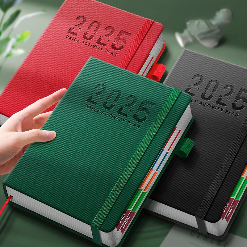 Ultimate Daily Planner 365 Academic Notebook Red Green