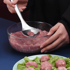 Stainless Steel Meatball Making Tool Fish Ball Spoon Meat Scoop