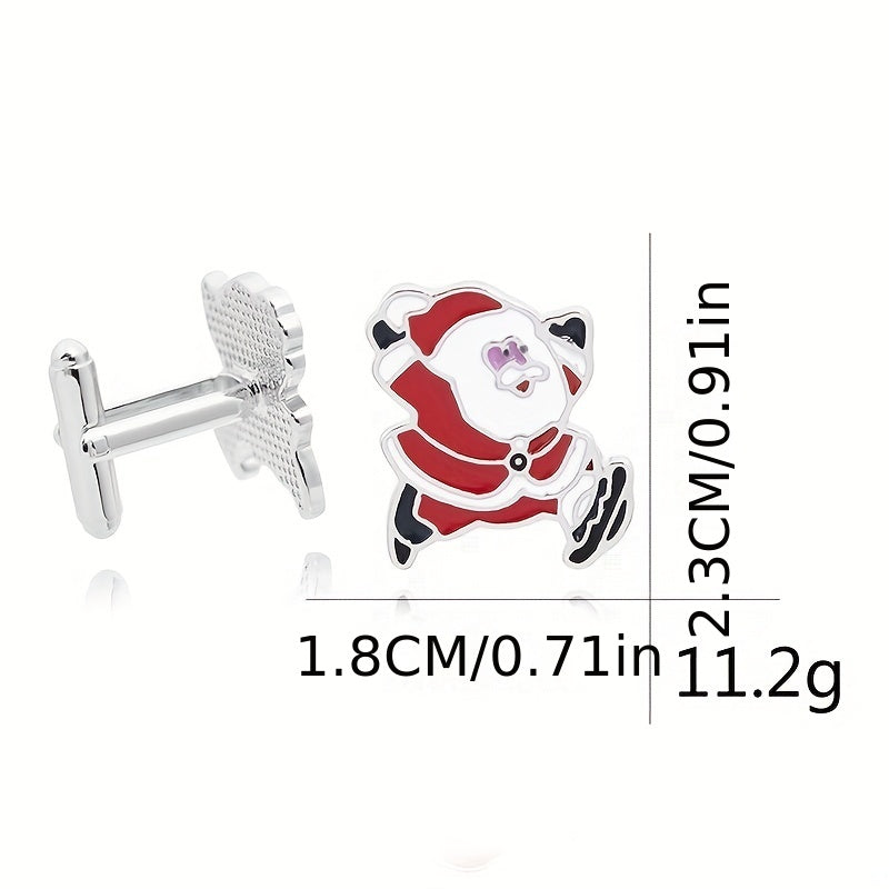 Boy's Christmas Santa Claus Cufflinks - Cuff Nails